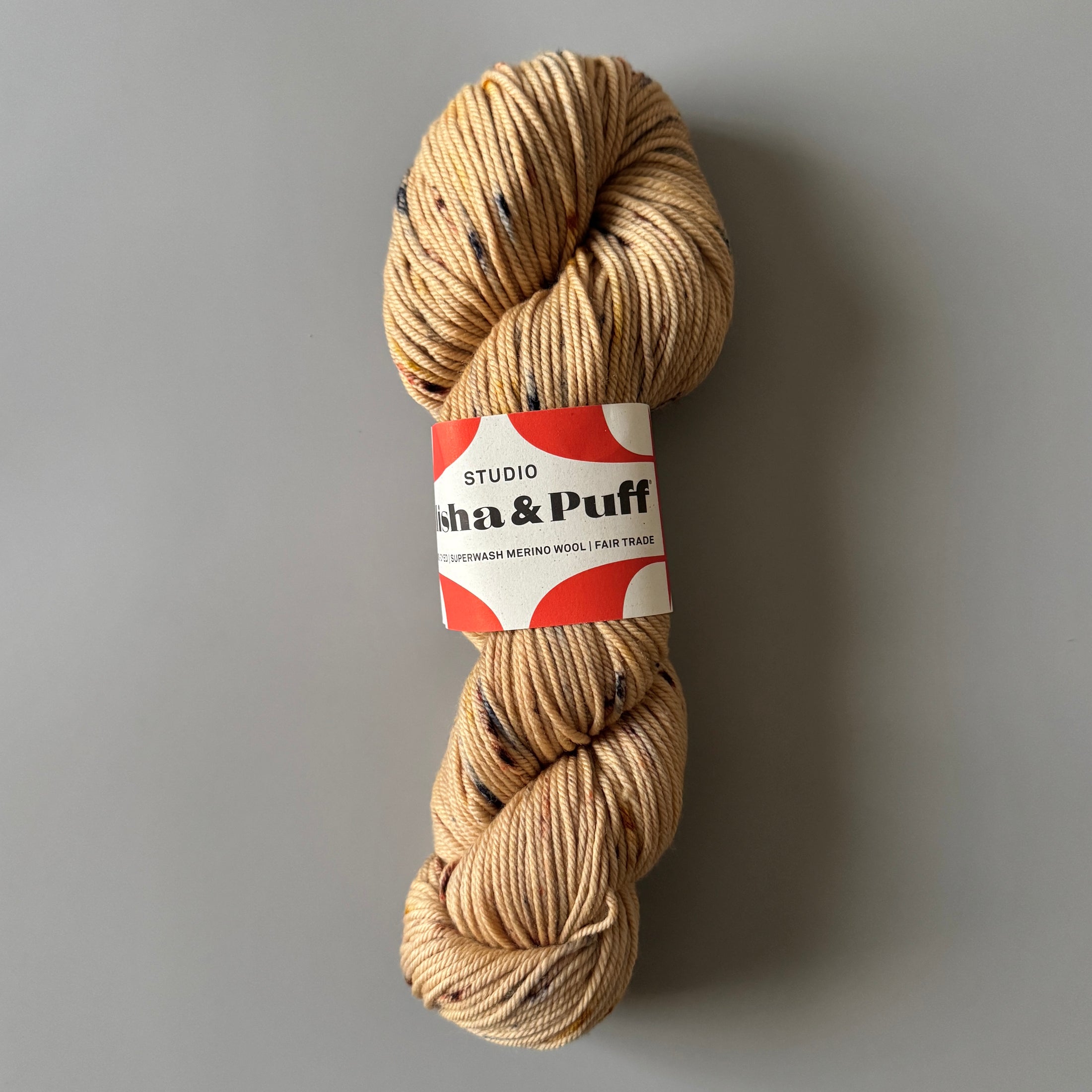 <STUDIO MISHA&PUFF>RWS Yarn Skein - Camel confetti