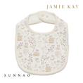 Gallery viewerに画像を読み込む, <JAMIE KAY> Cotton bib with ribbon - IVORY
