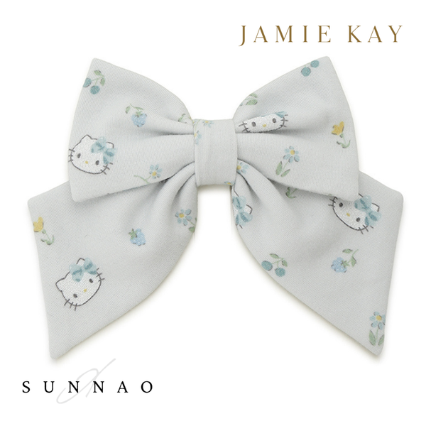 <JAMIE KAY> HELLO KITTY Ribbon hair clip - LIGHT BLUE