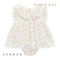 Gallery viewerに画像を読み込む, <JAMIE KAY> muslin rompers Molly blue - OFF WHITE
