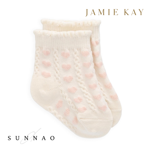 <JAMIE KAY> Socks - Annabelle Heart Jacquard - PINK