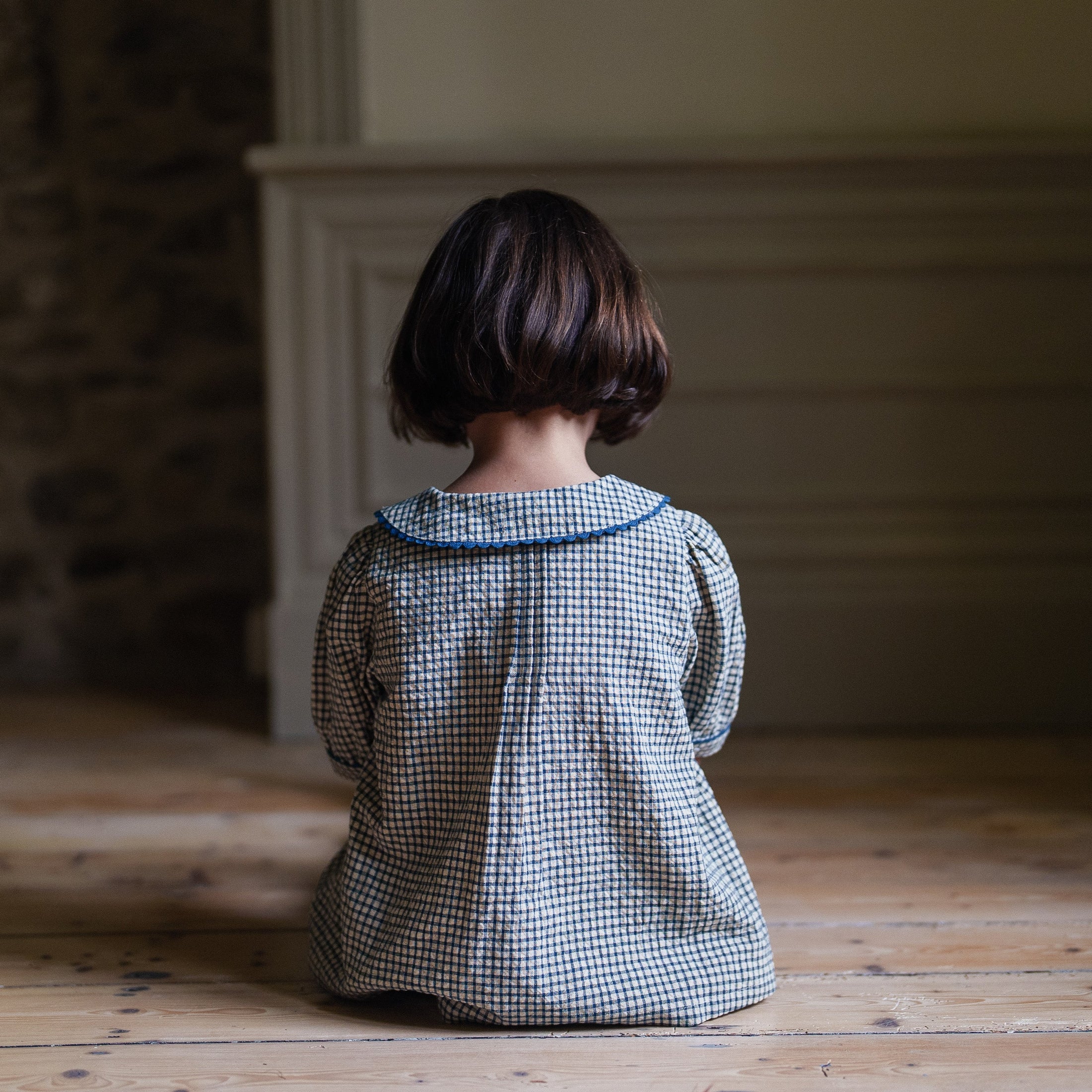 【送料無料】<Little Cotton Clothes> Gabriella Blouse Rustic Check（12M-6Y）