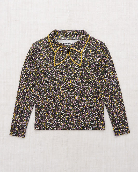 <Misha&Puff>Junior scout top - Carbon/Periwinkle Mini Floral（2-10Y）