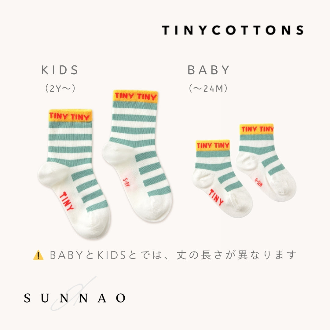 <TINYCOTTONS>STRIPES SHORT HEIGHT SOCKS（0M-8Y）