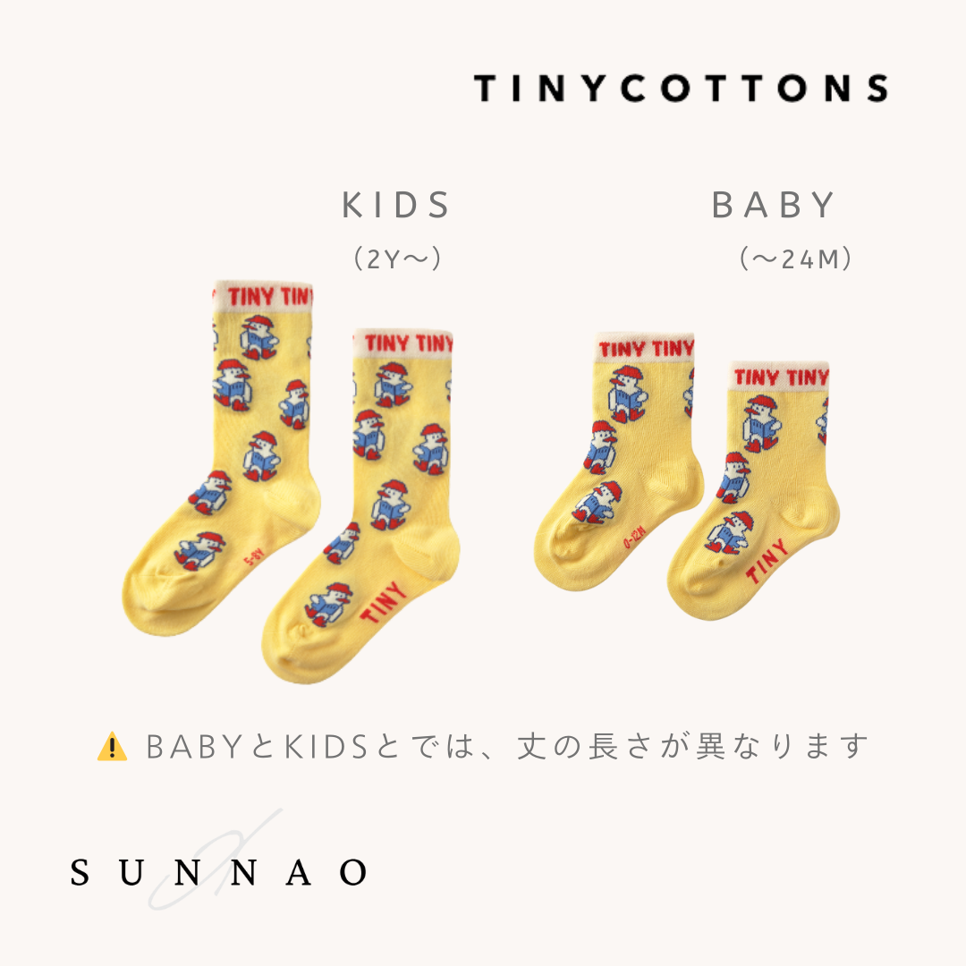 <TINYCOTTONS>READERS SOCKS（0M-8Y）