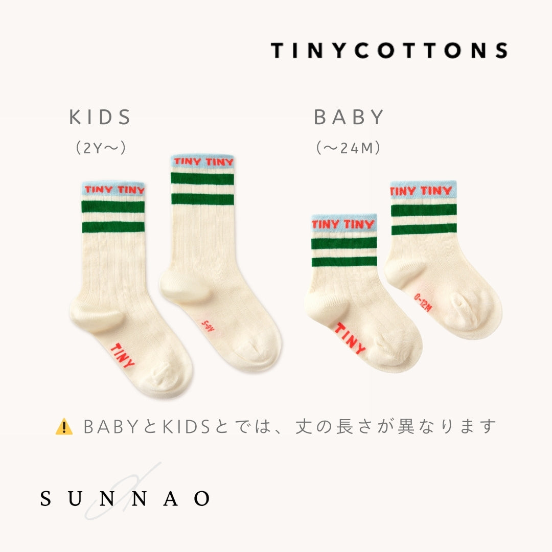 <TINYCOTTONS>TINY MEDIUM HEIGHT SOCKS（0M-8Y）