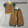 Gallery viewerに画像を読み込む, <Misha&Puff>Merengue Bobby Top - Prussian Blue（2-8Y）
