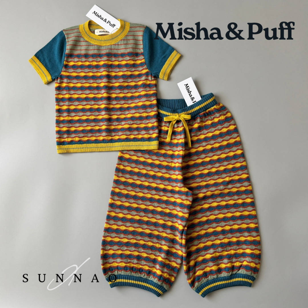 <Misha&Puff>Merengue Bobby Top - Prussian Blue（2-8Y）