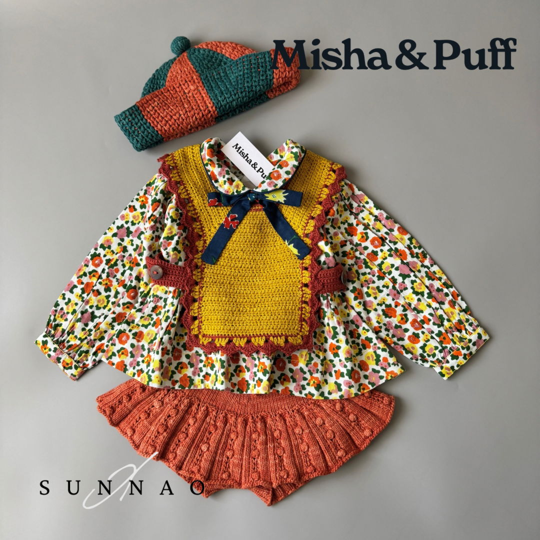 <Misha&Puff>Crochet Topanga Popover - Dandelion（2-6Y）