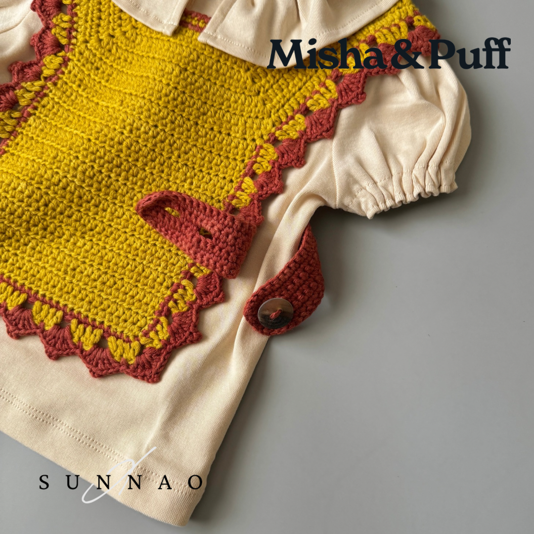 <Misha&Puff>Crochet Topanga Popover - Dandelion（2-6Y）