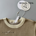 Gallery viewerに画像を読み込む, <Moun ten.>bicolor waffle T - SAND/ECRU（95-140）
