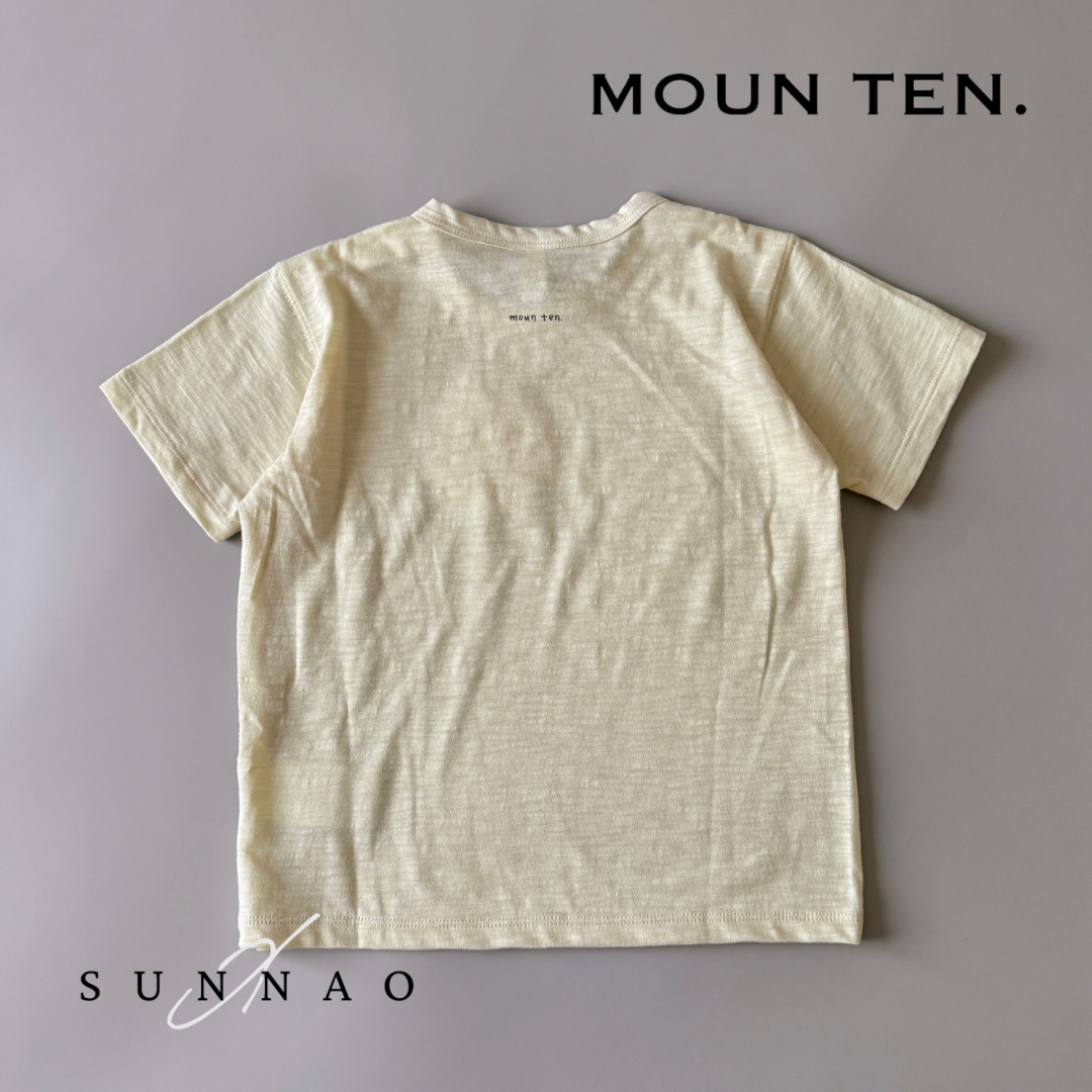 <Moun ten.>BT01-0110a Organic slub Tee - ECRU（80-95）