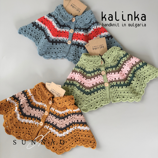 <Kalinka> Jill Pole Capelet - Caramel/Rose Quartz