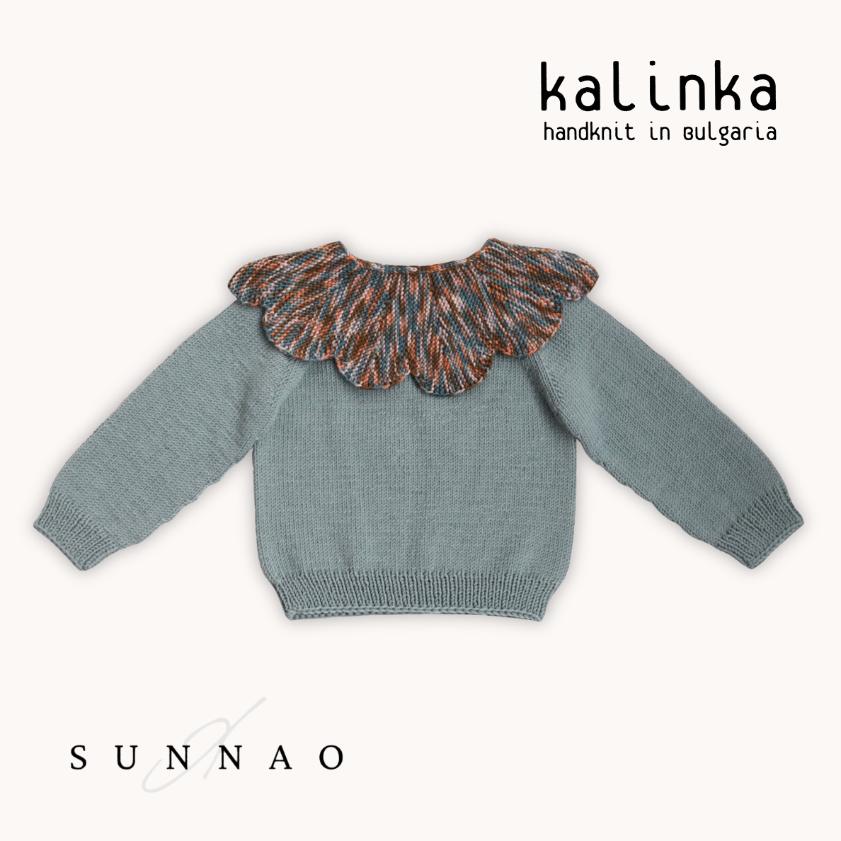 <Kalinka> Daisy Sweater - Misty Blue