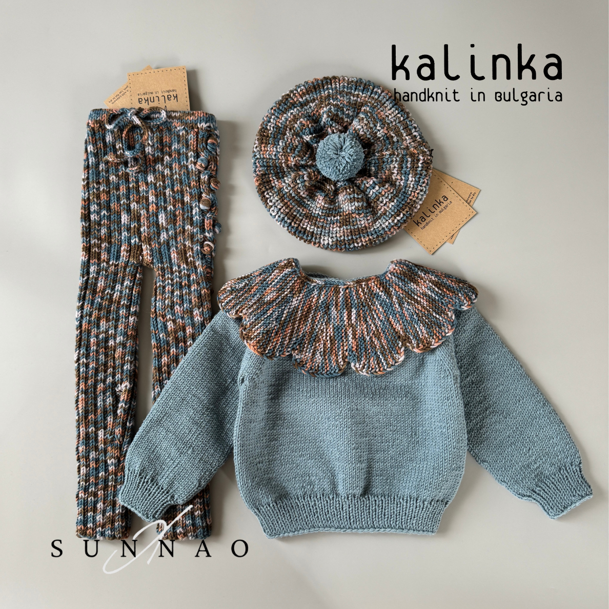 <Kalinka> Daisy Sweater - Misty Blue