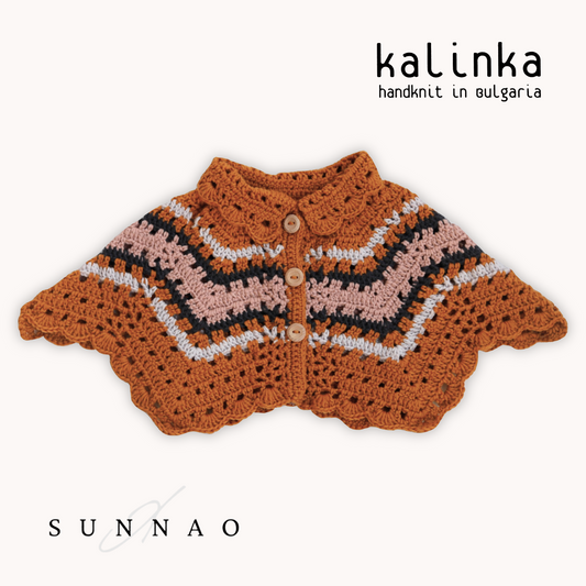 <Kalinka> Jill Pole Capelet - Caramel/Rose Quartz