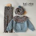 갤러리 뷰어로 이미지로드, <Kalinka> Daisy Sweater - Misty Blue
