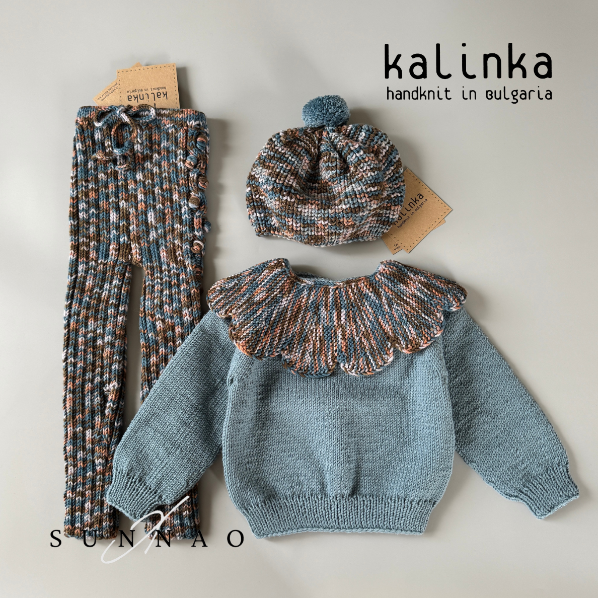 <Kalinka> Daisy Sweater - Misty Blue