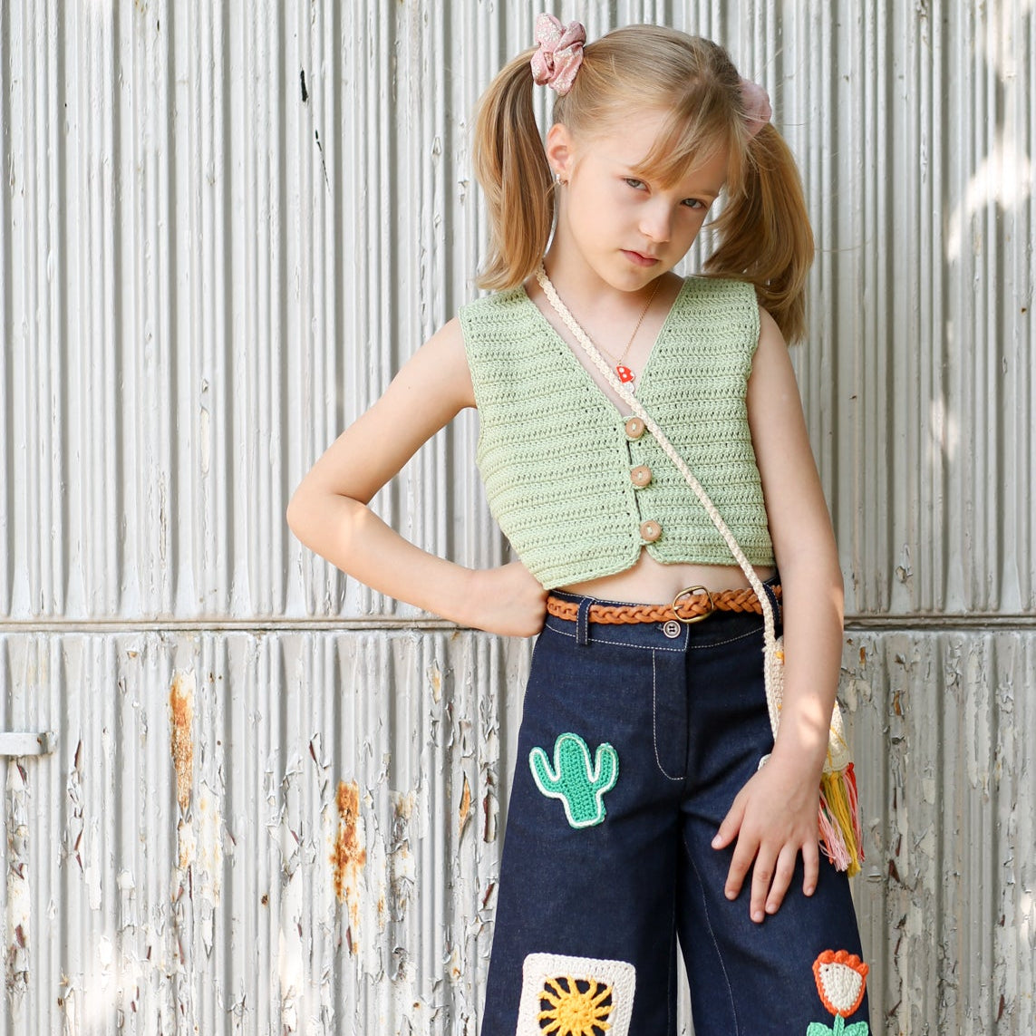 <Kalinka> Sahara Vest - Pistachio　