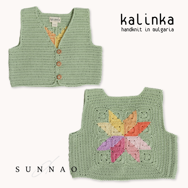 <Kalinka> Sahara Vest - Pistachio　