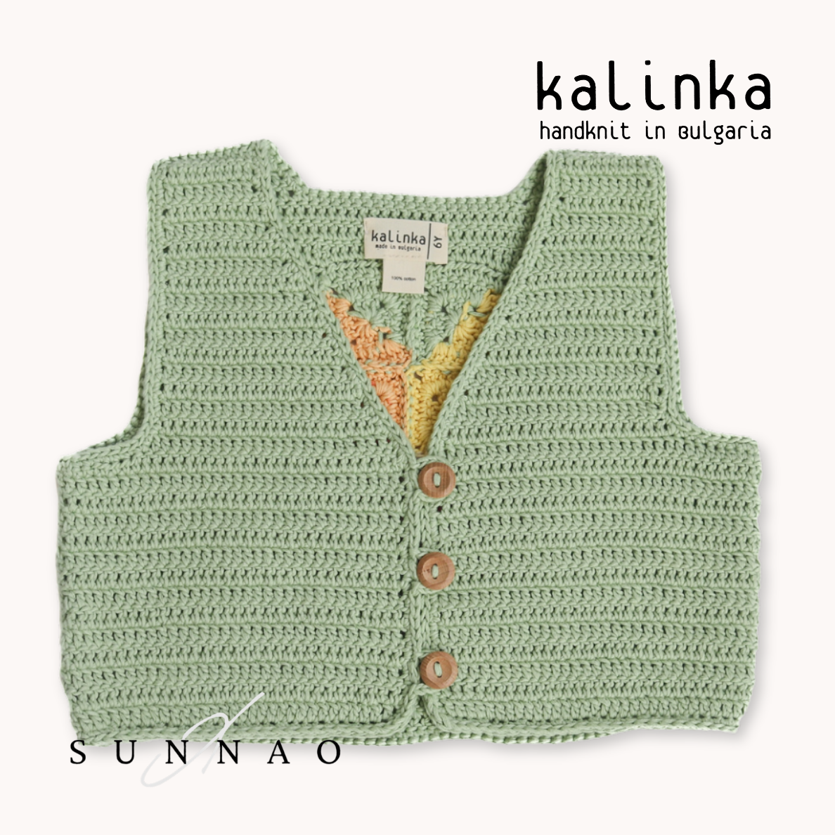 <Kalinka> Sahara Vest - Pistachio　