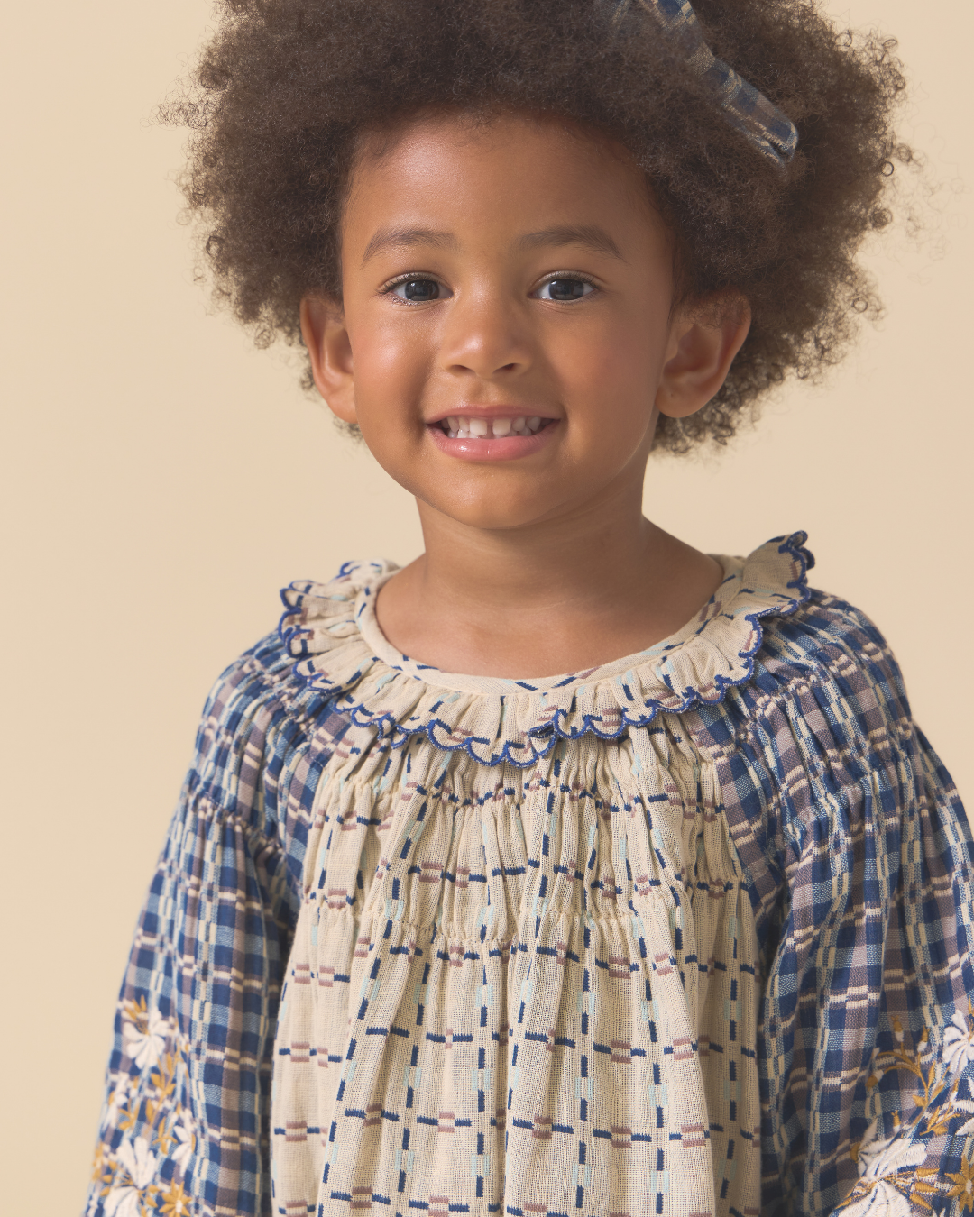 <Lali>  Tulip Dress in Double-Sided Yarn Dye