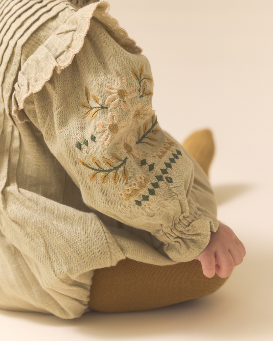 <Lali> Little Marie Romper in Faded Moss　