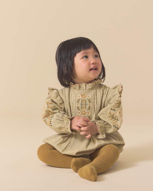 <Lali> Little Marie Romper in Faded Moss　