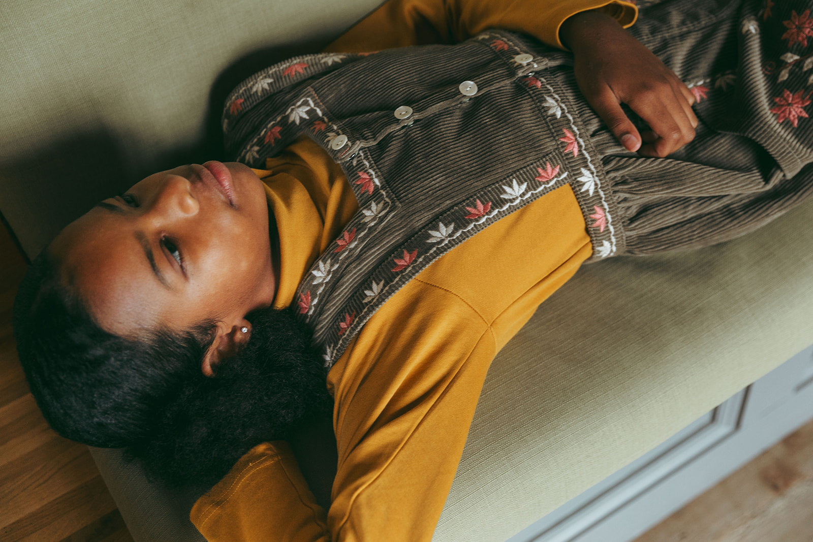 <Lali> Clara Romper in Cypress Corduroy　