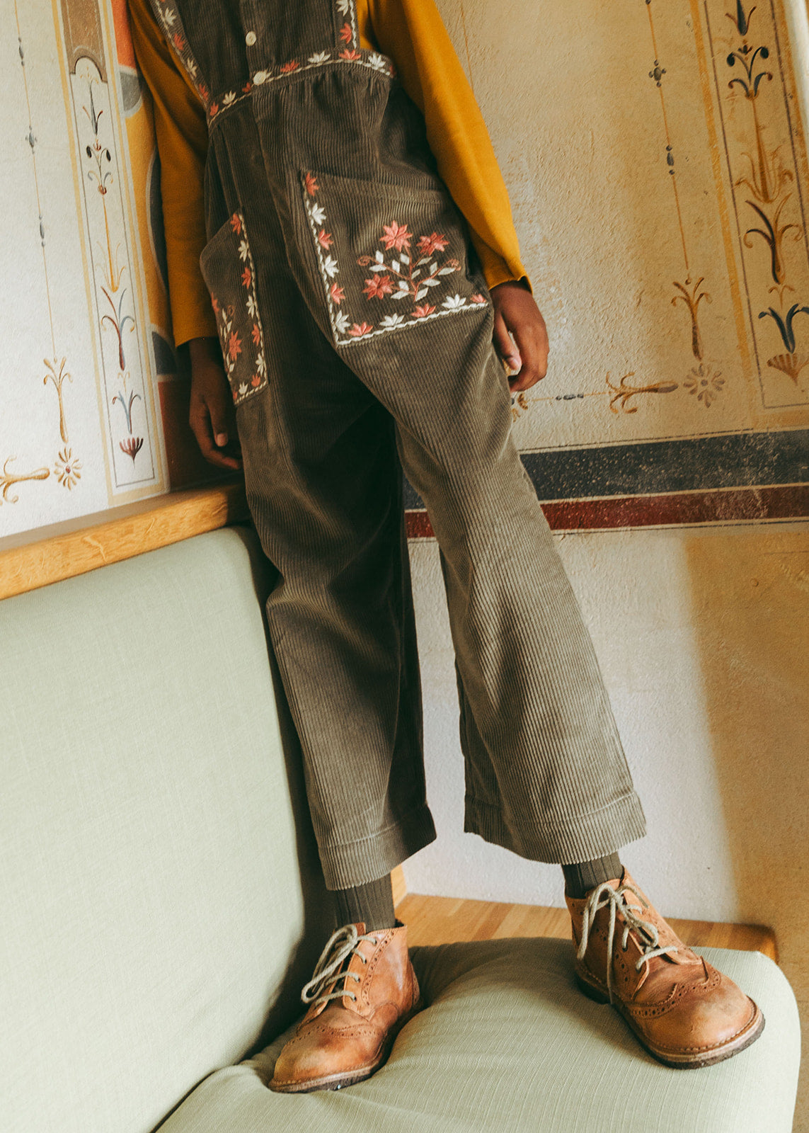 <Lali> Clara Romper in Cypress Corduroy　