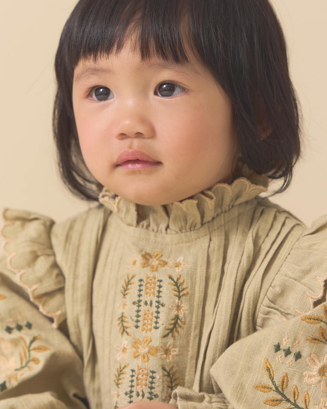 <Lali> Little Marie Romper in Faded Moss　