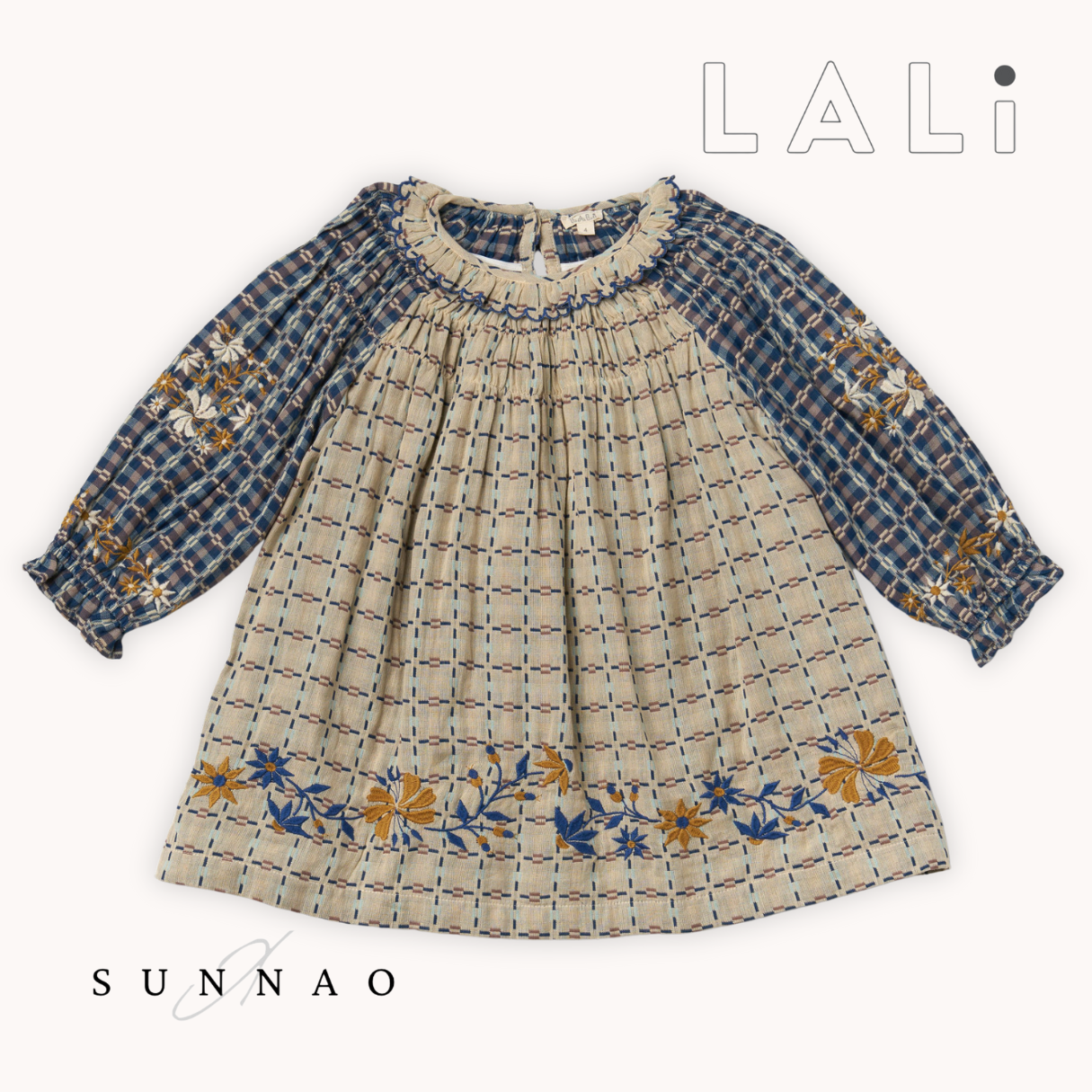 <Lali>  Tulip Dress in Double-Sided Yarn Dye