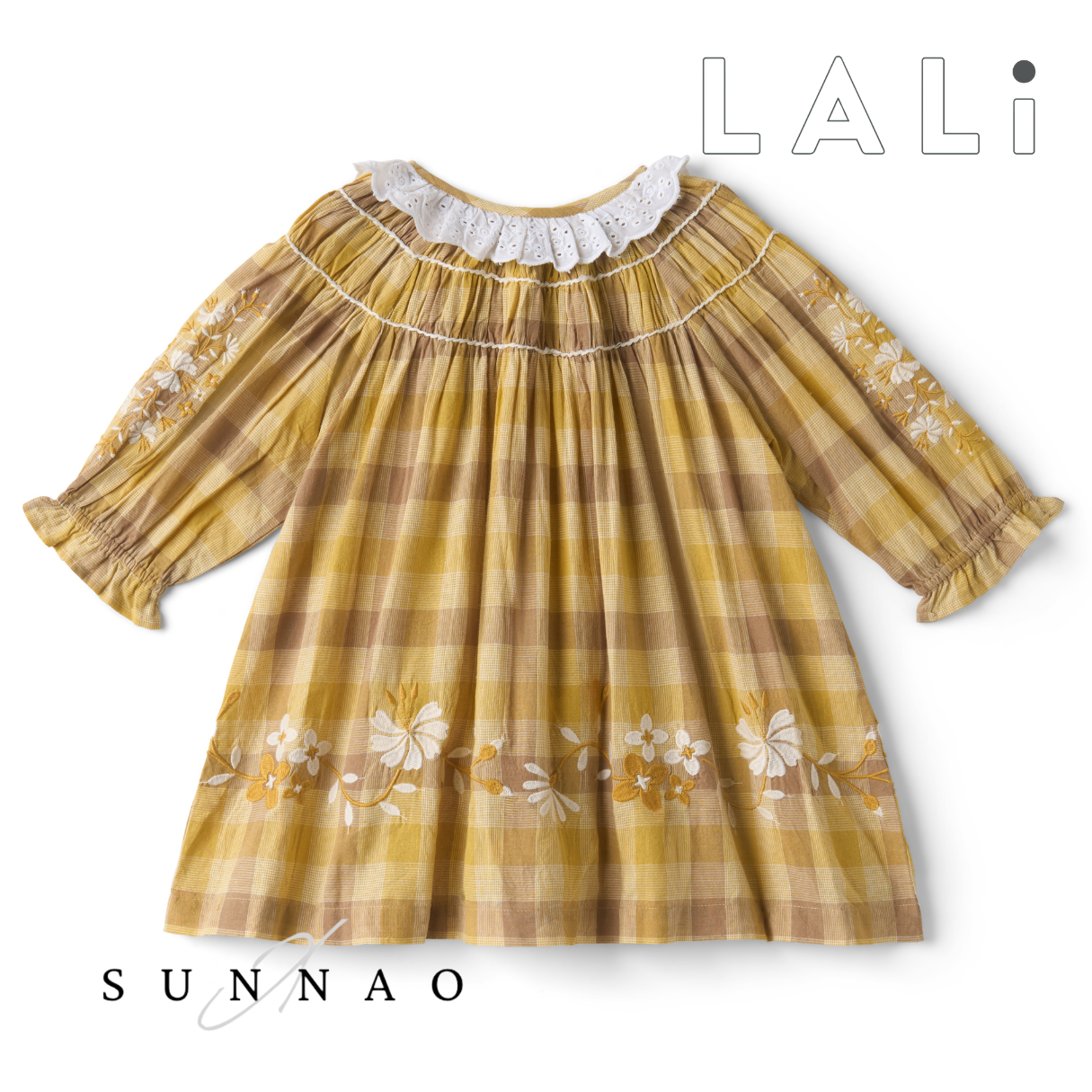 <Lali> Tulip Dress in Citrine Chex