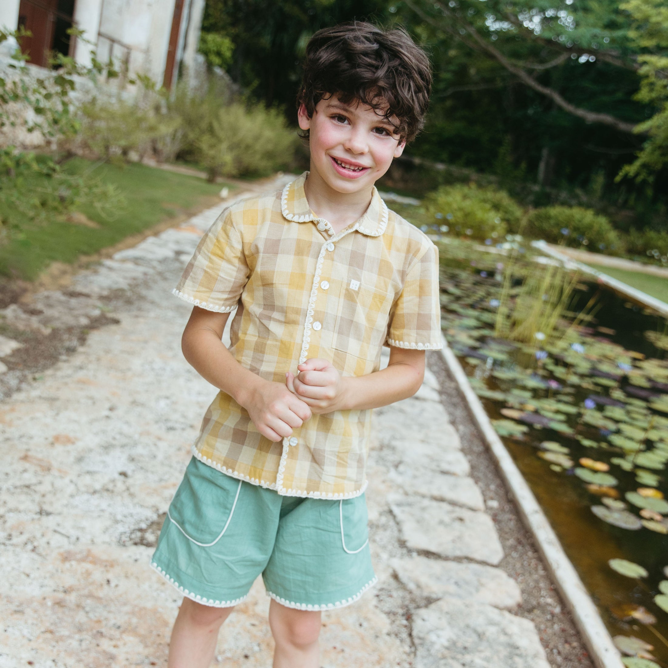 <Lali> Henri Shirt in Citrine Chex