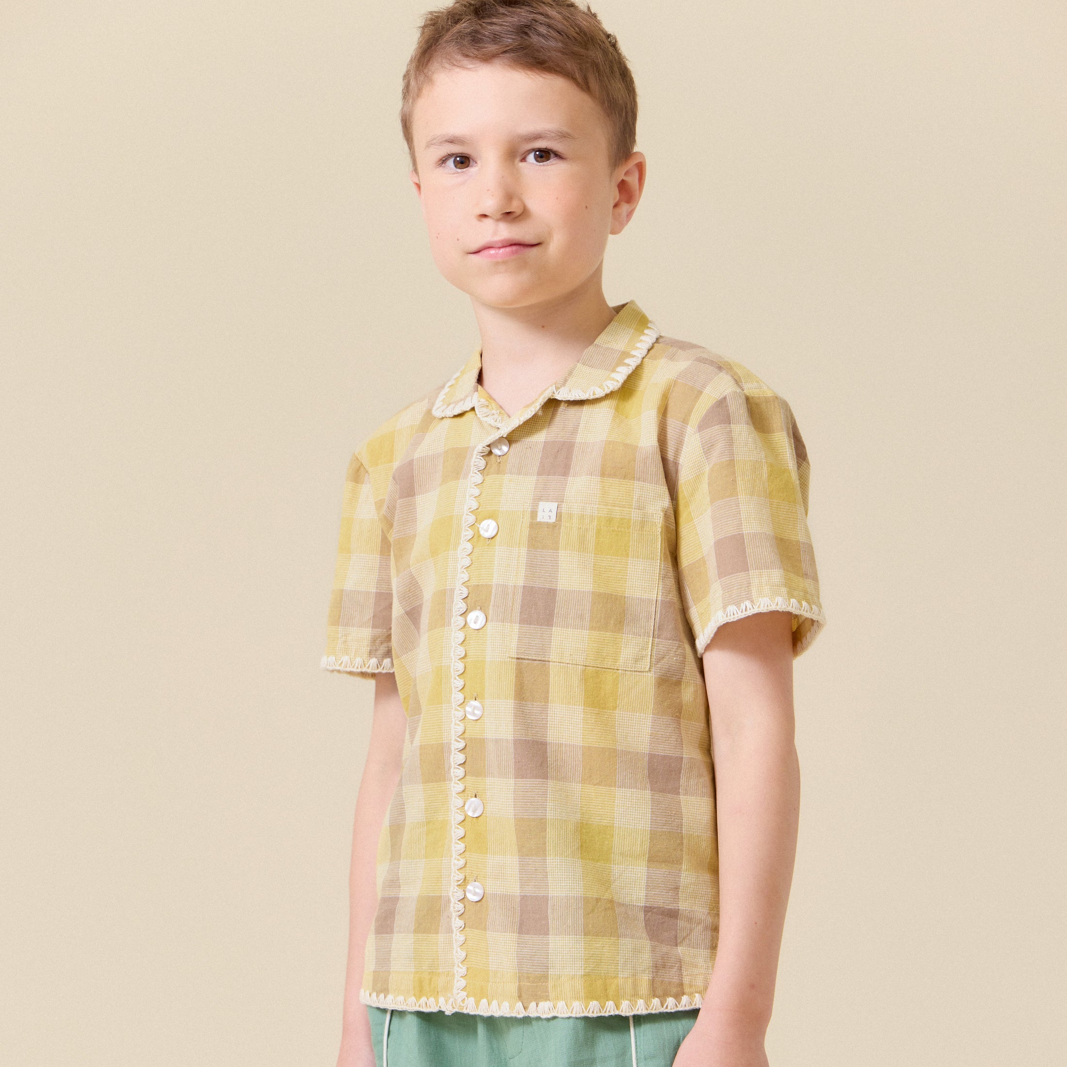 <Lali> Henri Shirt in Citrine Chex