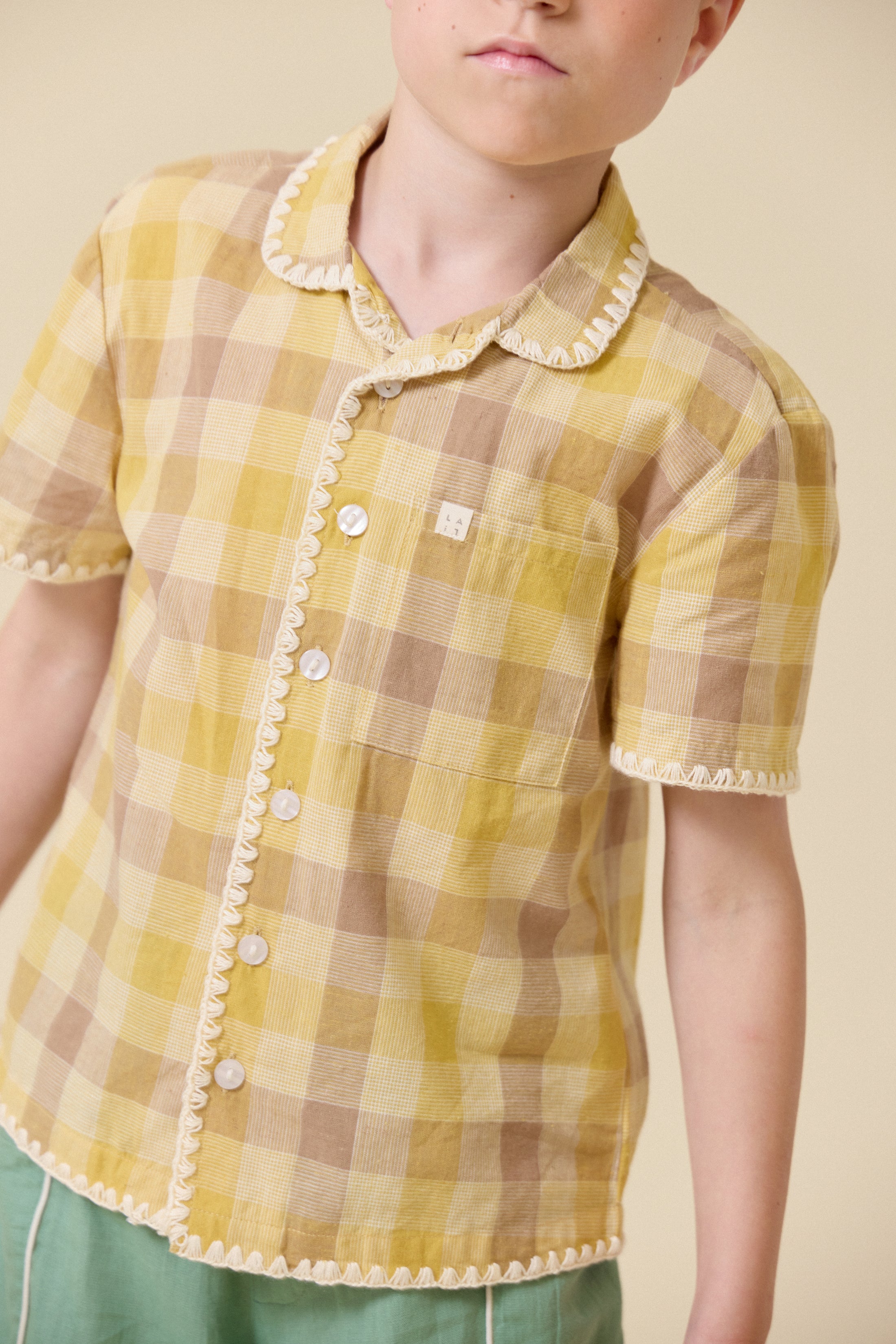 <Lali> Henri Shirt in Citrine Chex