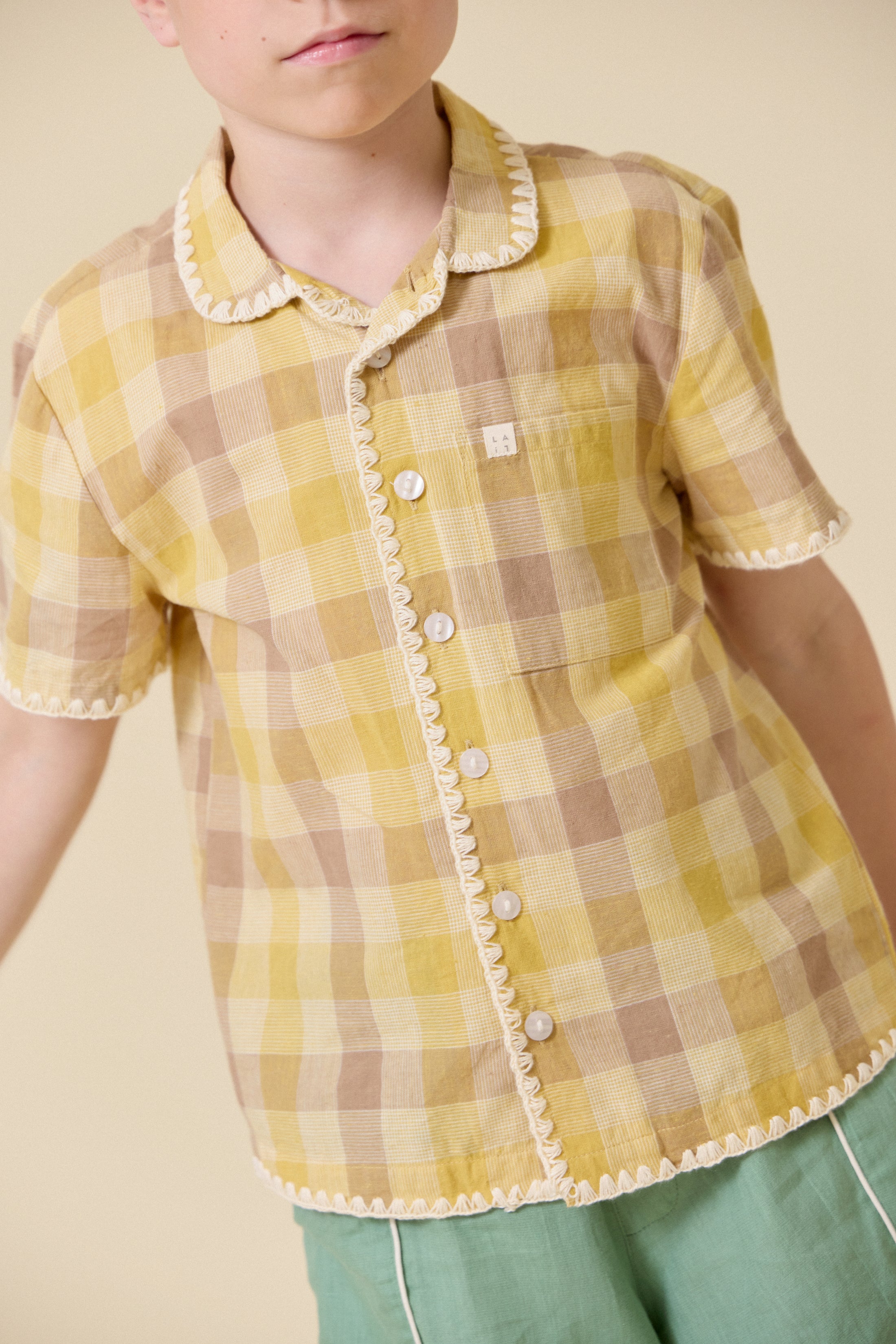 <Lali> Henri Shirt in Citrine Chex