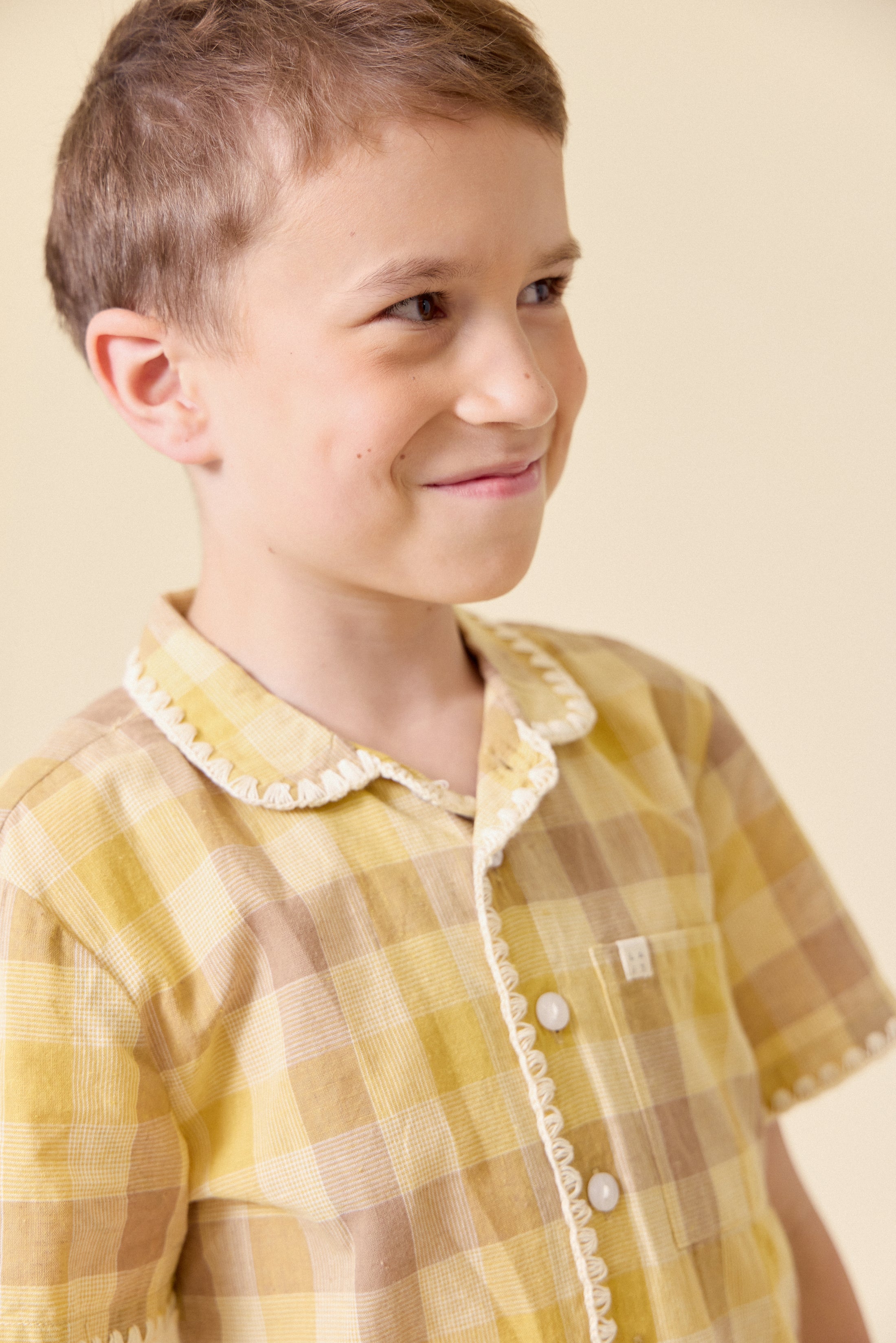 <Lali> Henri Shirt in Citrine Chex