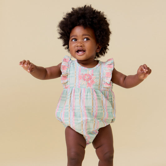 <Lali> Flora Romper in Minty Chex