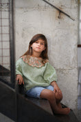 Gallery viewerに画像を読み込む, <Kalinka>Liliana Shirt - Sage/Sunset(2-6Y)
