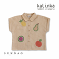 Gallery viewerに画像を読み込む, <Kalinka>Olive Shirt(2-6Y)
