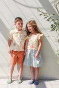 Gallery viewerに画像を読み込む, <Kalinka>Olive Shirt(2-6Y)
