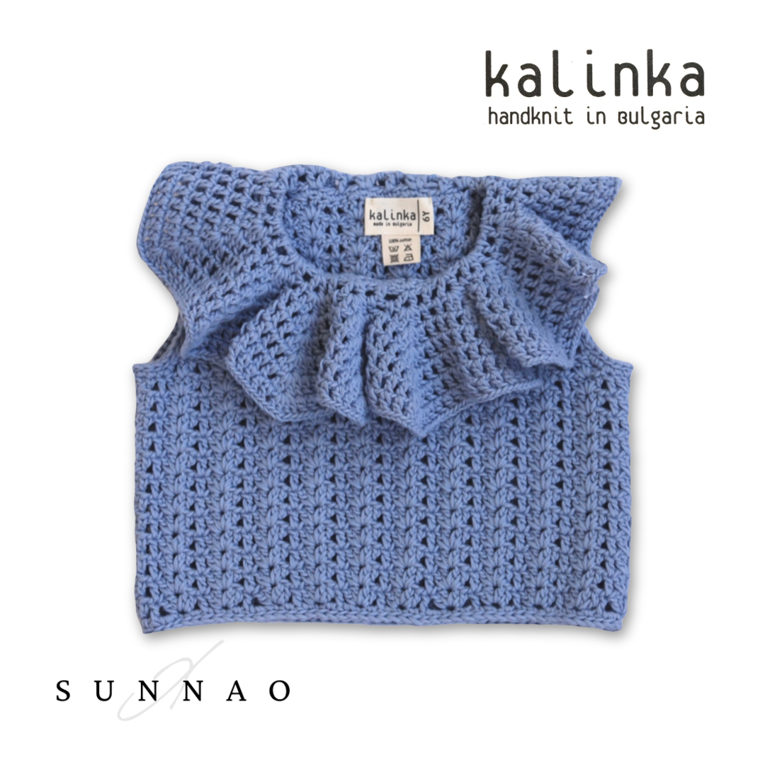 <Kalinka>Milano Top - Blueberry(2-6Y)