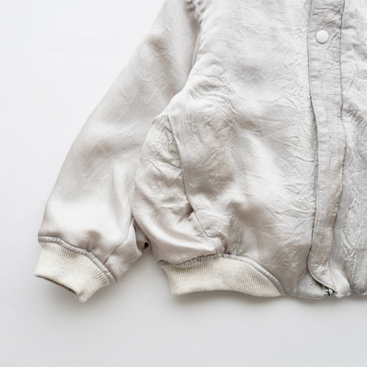 <Moun ten.> flower quilt reversible blouson - oatmeal