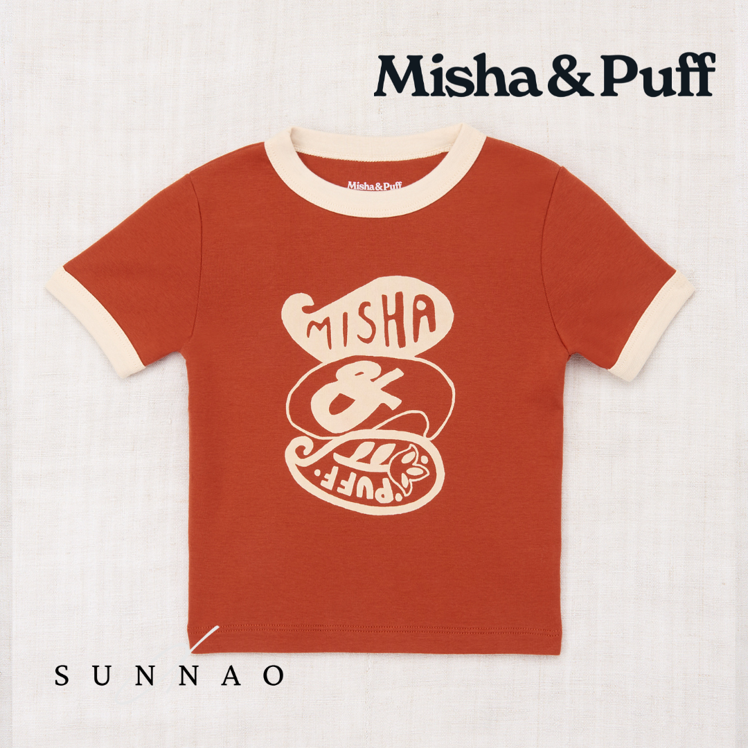 <Misha&Puff>Groovy Paisley Ringer Tee - Claystone（2-10Y）