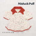 Gallery viewerに画像を読み込む, <Misha&Puff>Crochet Trim Puff Top - Picnic Confetti（2-6Y）
