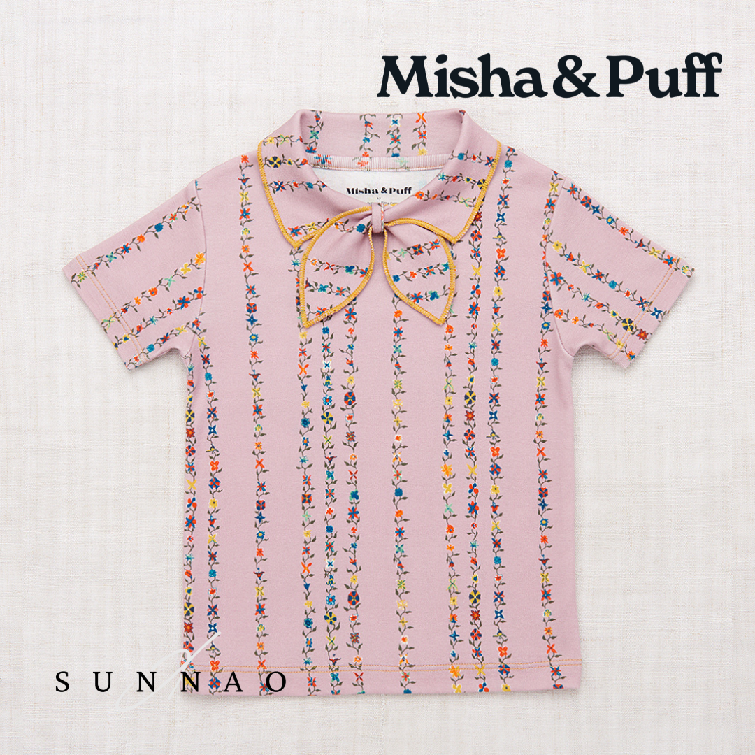 <Misha&Puff>Junior Scout Tee - Plum Petal Little Botanica（2-8Y）