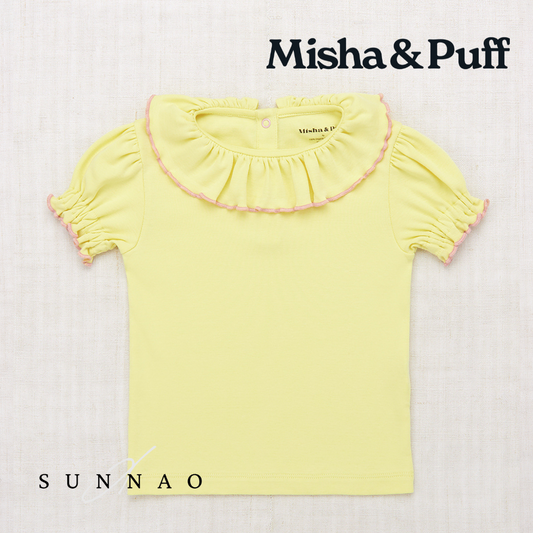 <Misha&Puff>Balloon Sleeve Paloma Tee - Vintage Yellow（2-8Y）