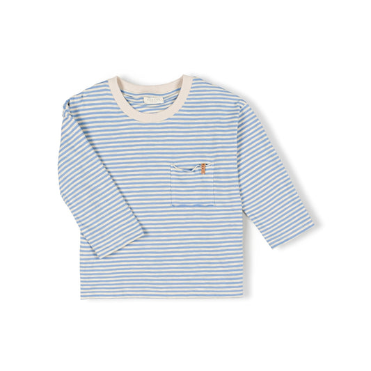 <Nixnut>Drop Shirt - Sky Stripe（86-122）