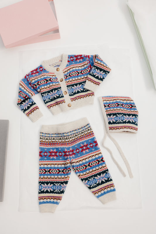 <The New Society> Caia Baby Bonnet - Caia Jacquard